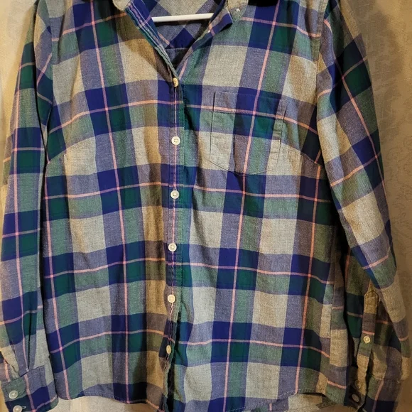 J. Crew Women's Classic-Fit Flannel Shirt Size S - Picture 2 of 6